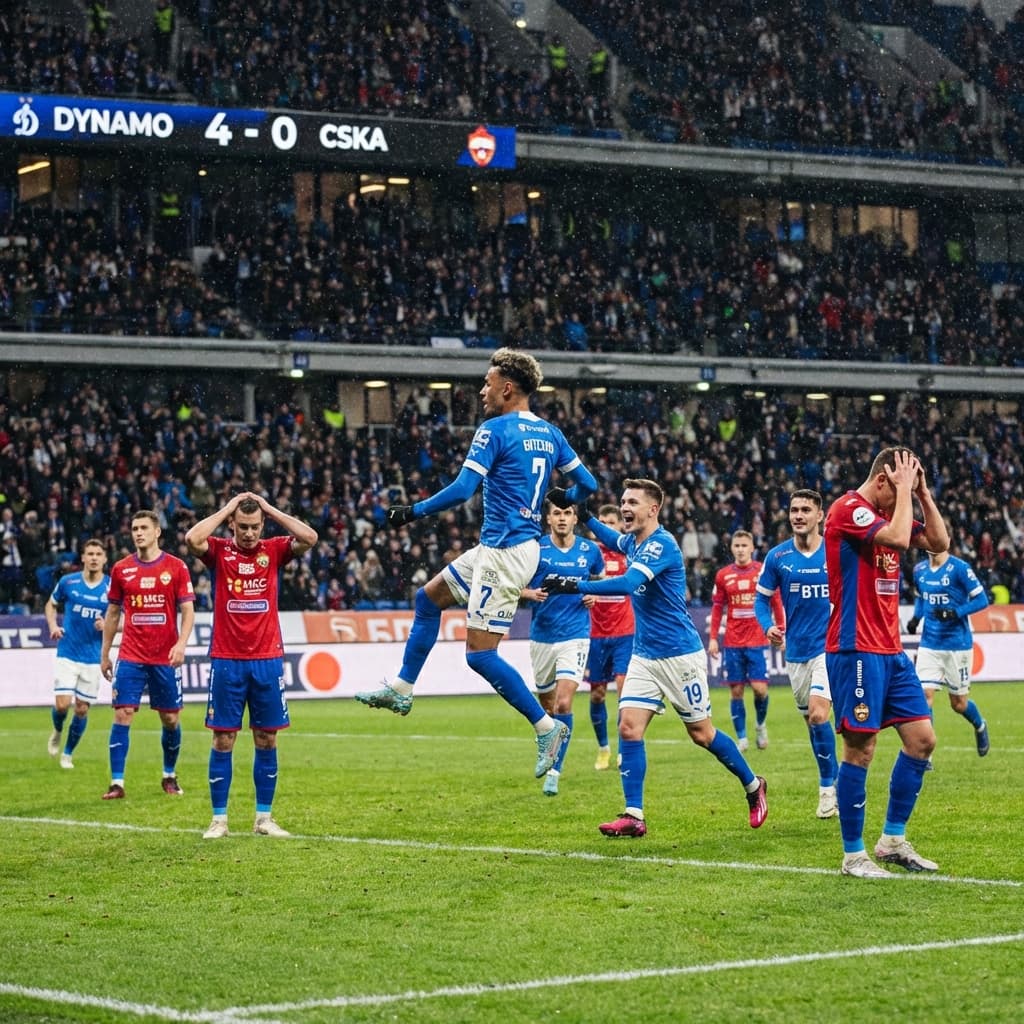 Динамо устраивает разгром ЦСКА: Бителло, стандарты и проблемы армейцев